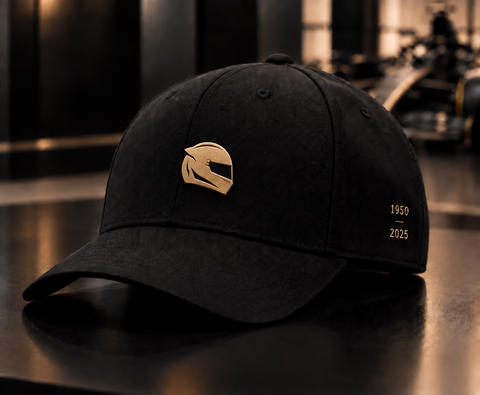 Casque d'Or official cap — black with gold helmet emblem, 1950—2025